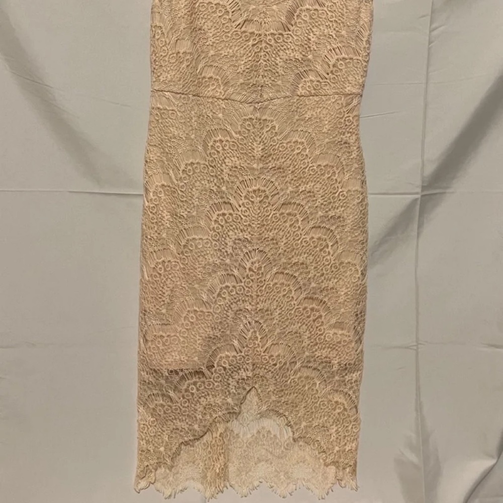 S Free People Cream Crochet Lace Midi Slip Lined Dress.  Intimately Free People - Picture 14 of 14